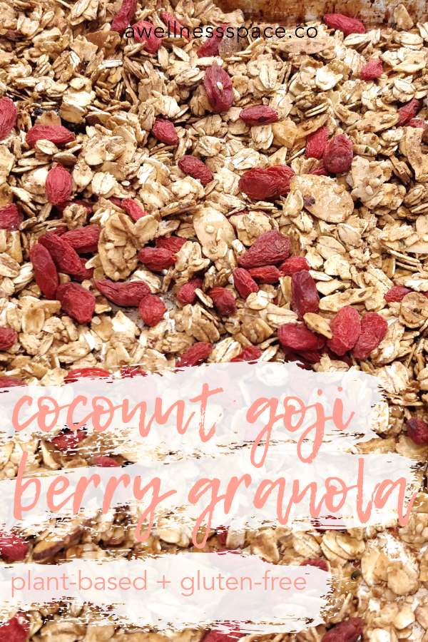 Coconut Goji Berry Granola A Wellness Space