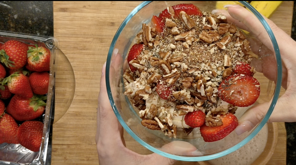 Strawberry Banana Cereal Bowl