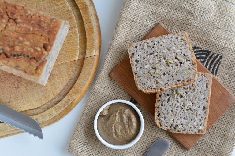 Healthy Gluten-Free Bread (vegan, sugar-free, yeast-free)! Nutritionist Approved!
