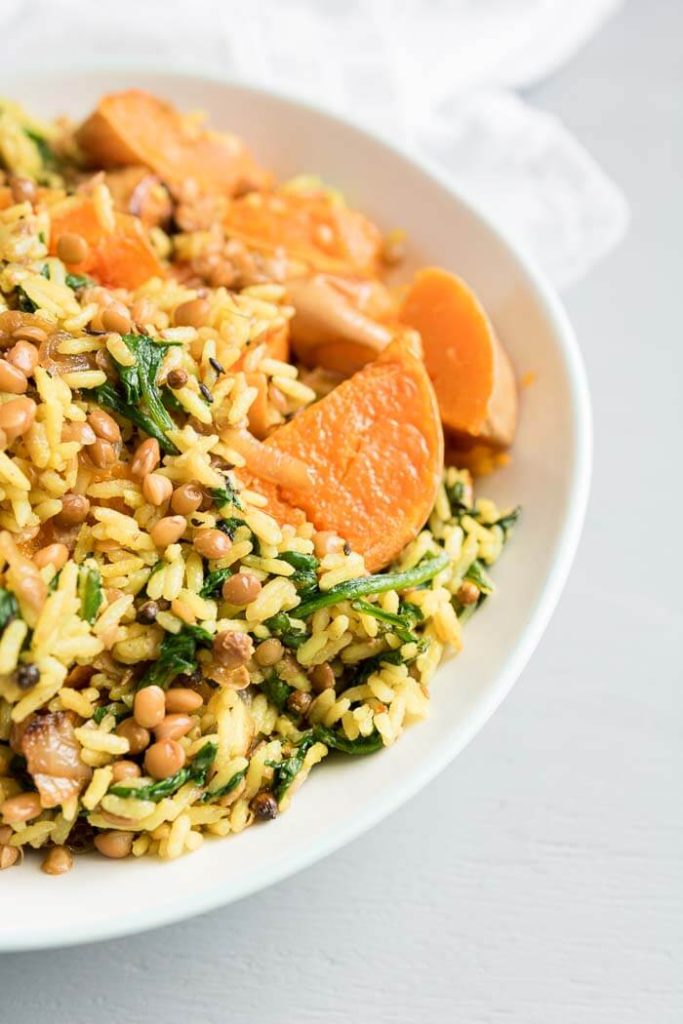 Roasted Butternut Squash with Rice