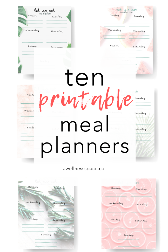10 Printable Meal Planners