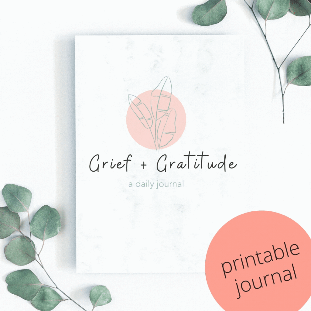 grief and gratitude journal gif