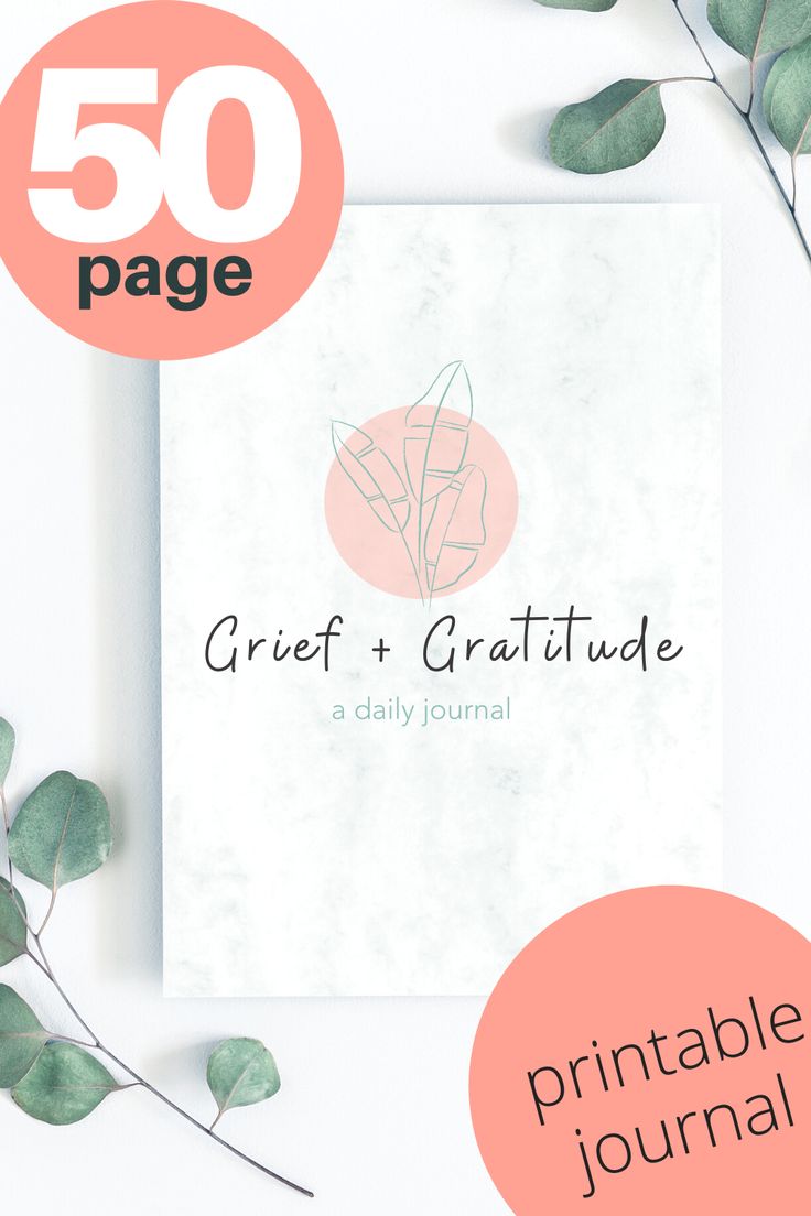 Printable Journal for Grief and Gratiude“ data-pin-media=