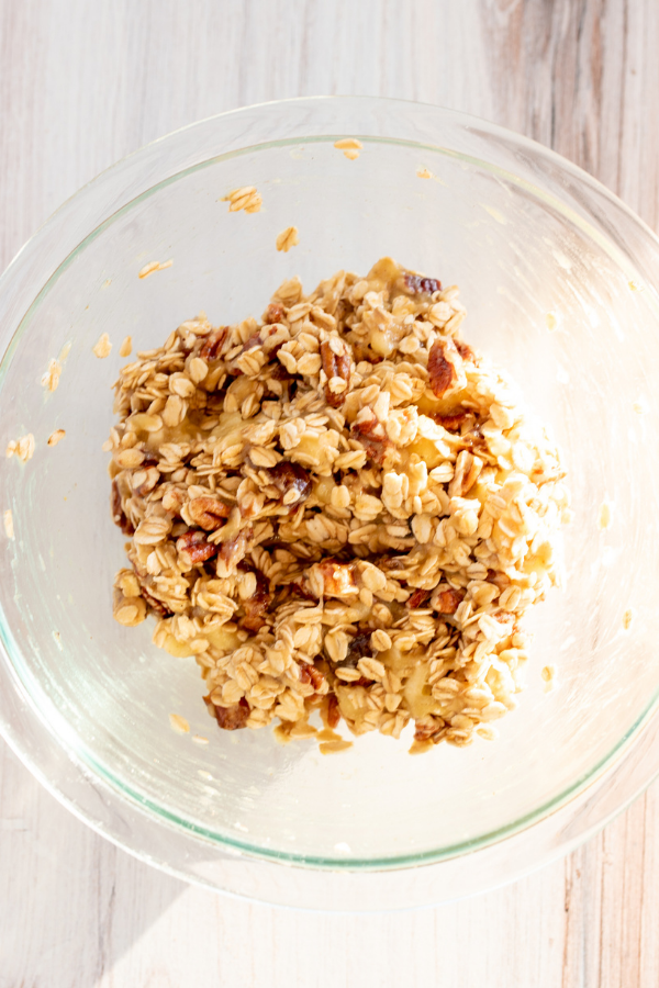 All ingredients mixed together for easy gluten-free breakfast cookies